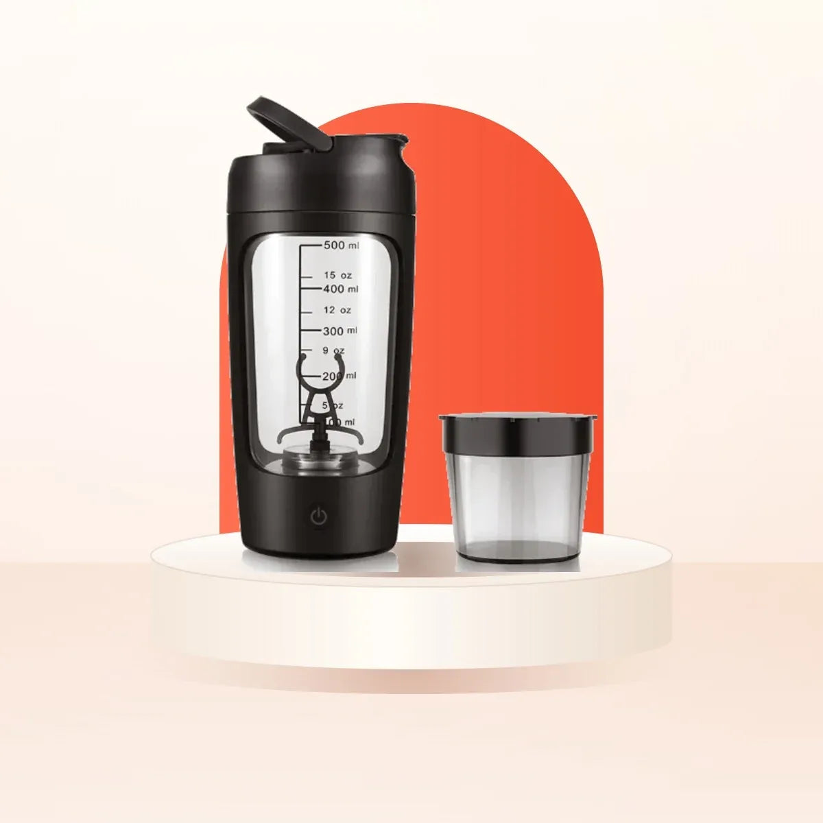 Botella mezcladora eléctrica color negro