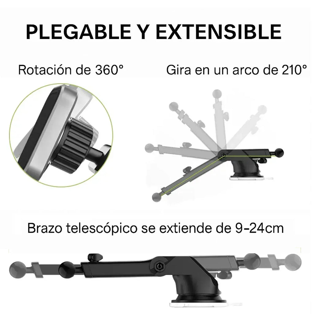 Soporte magnético instalado
